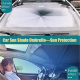 Car Windshield Sun Shade Umbrella – Foldable UV & Heat Protector (Black)