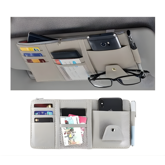 Car Styling Visor Organizer Auto Sun Visor Storage Pouch Car Organizer