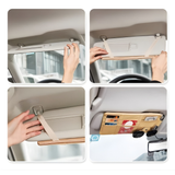 Car Styling Visor Organizer Auto Sun Visor Storage Pouch Car Organizer