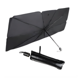 Car Windshield Sun Shade Umbrella – Foldable UV & Heat Protector (Black)